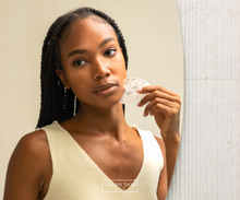 Load image into Gallery viewer, White Quartz Gua Sha Sculpting Stone