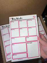 Load image into Gallery viewer, Weekly Friendly Planner